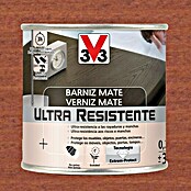 V33 Barniz para madera Mate Ultra Resistente (Sapelly, Mate, 250 ml)