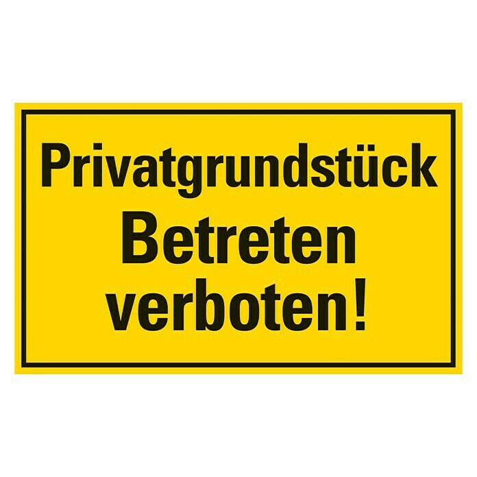 Pickup Hinweisschild (L x B: 33 x 20 cm, Privatgrundstück)