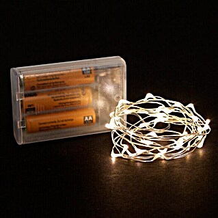 Light Creations LED-Lichterkette Microlight (Innen, 2,5 m, 40-flammig, Lichtfarbe: Warmweiß)