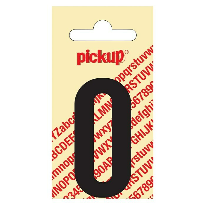 Pickup Etiqueta adhesiva (Motivo: O, Negro, Altura: 60 mm)