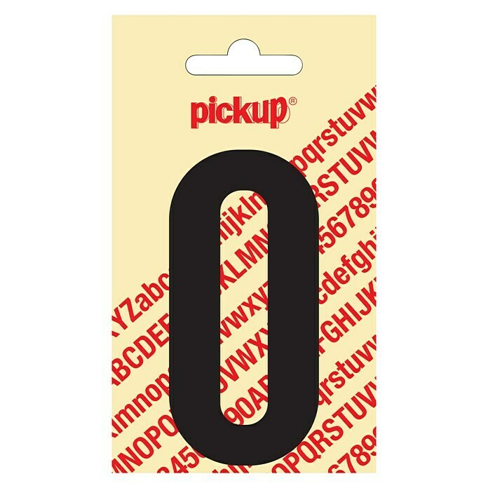 Pickup Etiqueta adhesiva (Motivo: 0, Negro, Altura: 90 mm)
