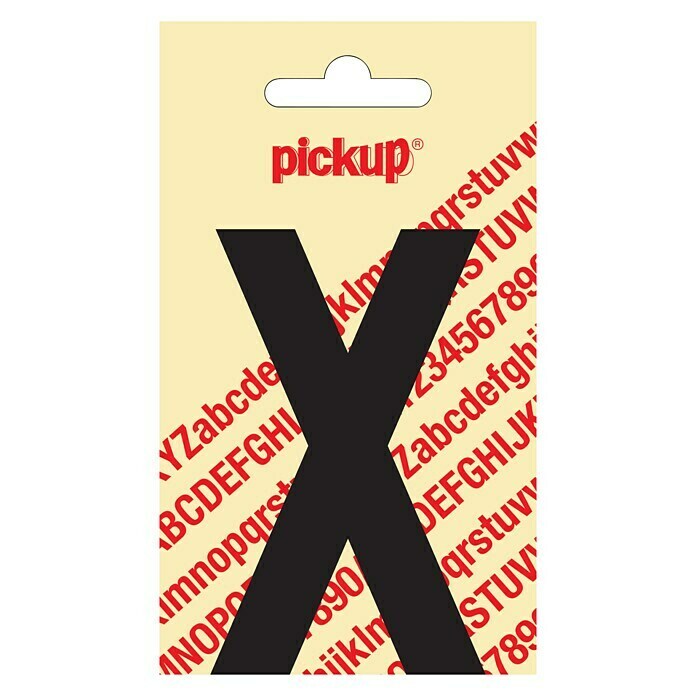 Pickup Etiqueta adhesiva (Motivo: X, Negro, Altura: 90 mm)