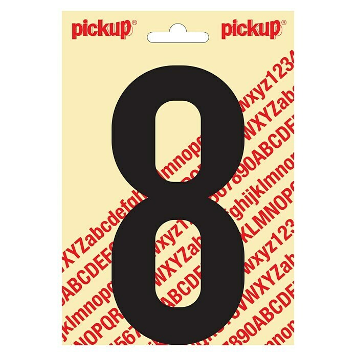 Pickup Etiqueta adhesiva (Motivo: 8, Negro, Altura: 150 mm)