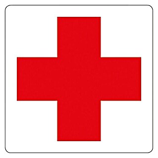 Pickup Aufkleber (L x B: 7,5 x 7,5 cm, Rotes Kreuz)