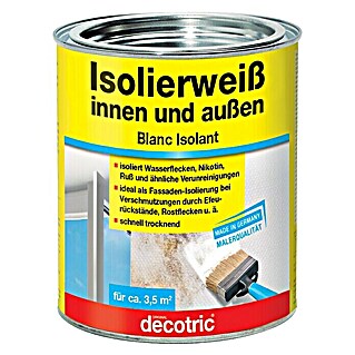 Decotric Isolierfarbe Isolierweiß (750 ml, Weiß, Matt)