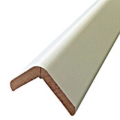 Rufete Perfil de esquina Canto adhesivo de MDF rechapado en melamina (Blanco, 30 x 30 x 260 cm)
