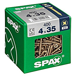 Spax Universele schroef (4 x 35 mm, Voldraad, 400 st.)