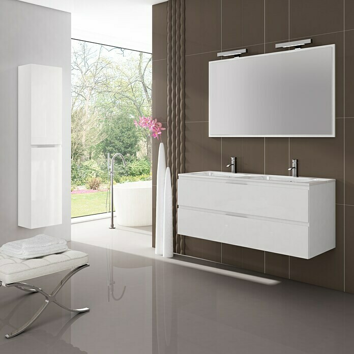 Mueble de lavabo Módena (45 x 120 x 50 cm, Blanco)