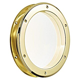 Mottez Bullauge (Metall, Gold, Verglasung: Klar, Durchmesser: 26 cm)