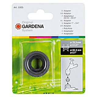 Gardena Adapter (Namijenjeno za: Slavine za vodu Ø 33,3 mm, Sive boje)