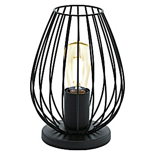 Eglo Newtown Okrugla stolna svjetiljka (60 W, Ø x V: 160 mm x 23 cm, Crne boje, E27)