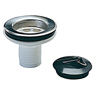 Válvula de desagüe para sifón flexible (40 mm, Tapón de válvula)