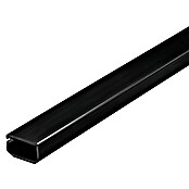 Inofix Canaleta para cables adhesiva con tapa bisagra (L x An x Al: 200 x 2,1 x 1,15 cm, Negro)