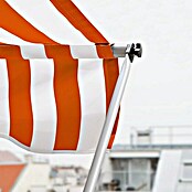Sunfun Klemmmarkise (Orange/Weiß, Breite: 3 m, Ausfall: 1,5 m)