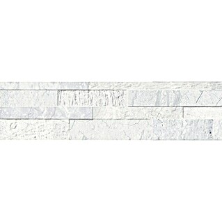 Revestimiento de pared Zion (15,3 x 58,9 cm, Blanco, Efecto piedra)