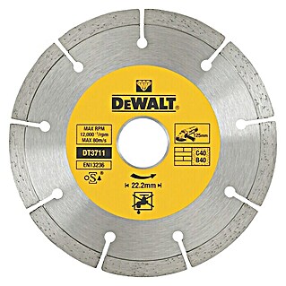 Dewalt Disco de corte de diamante DT3711-QZ (Diámetro disco: 125 mm, Apto para: Baldosas para suelos)