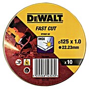 Dewalt Fast Cut Disco de corte DT3507-QZ (Diámetro disco: 125 mm, Espesor disco: 1 mm, Específico para: Acero inoxidable)