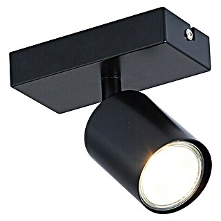 Foco de una luz LED Ecco (4 W, L x An x Al: 12 x 6 x 13 cm, Negro, Blanco neutro)