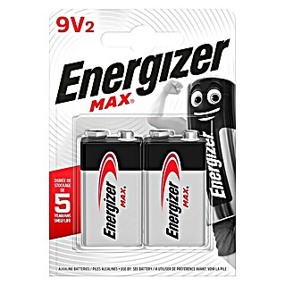 Energizer Batterie Max (9-Volt-Block, 9 V, 2 Stk.)