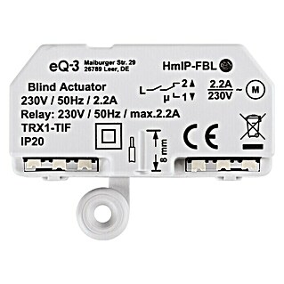 Homematic IP Jalousieschalter HmIP-FBL (Unterputz, 41 x 54 x 33 mm, 230 V/50 Hz)