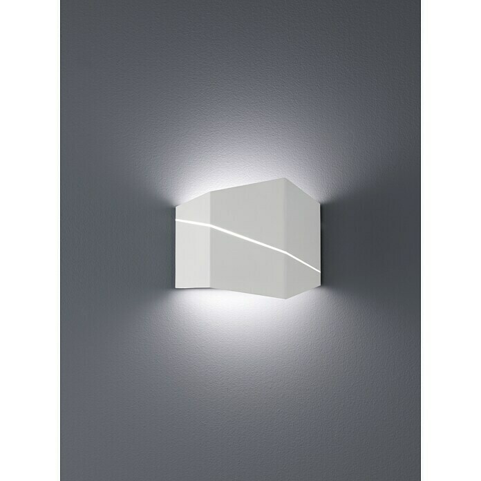 Trio Leuchten Aplique de pared LED Zorro (6,5 W, Blanco, L x An x Al: 18 x 6,5 x 14,5 cm, Color de luz: Blanco cálido)