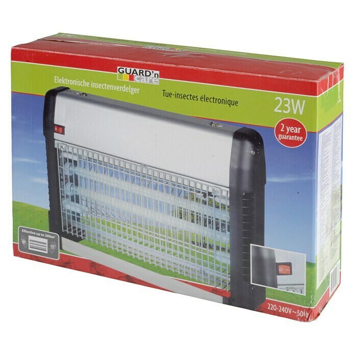 Matamoscas eléctrico UV-LED 23 W (Blanco, 230 V, 2 luces)
