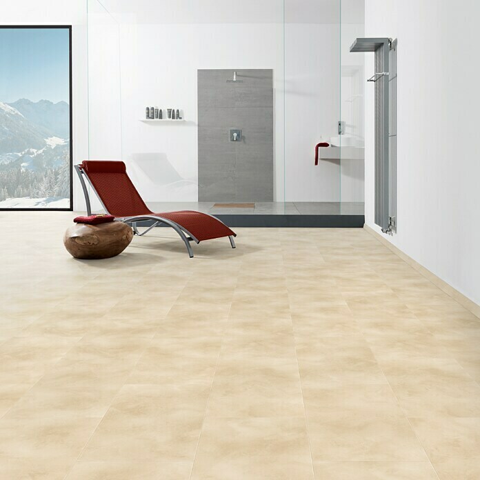 Living by Haro Designboden HydroStar Finca Naturstein Sand (631 x 313 x 6,5 mm, Steinoptik)