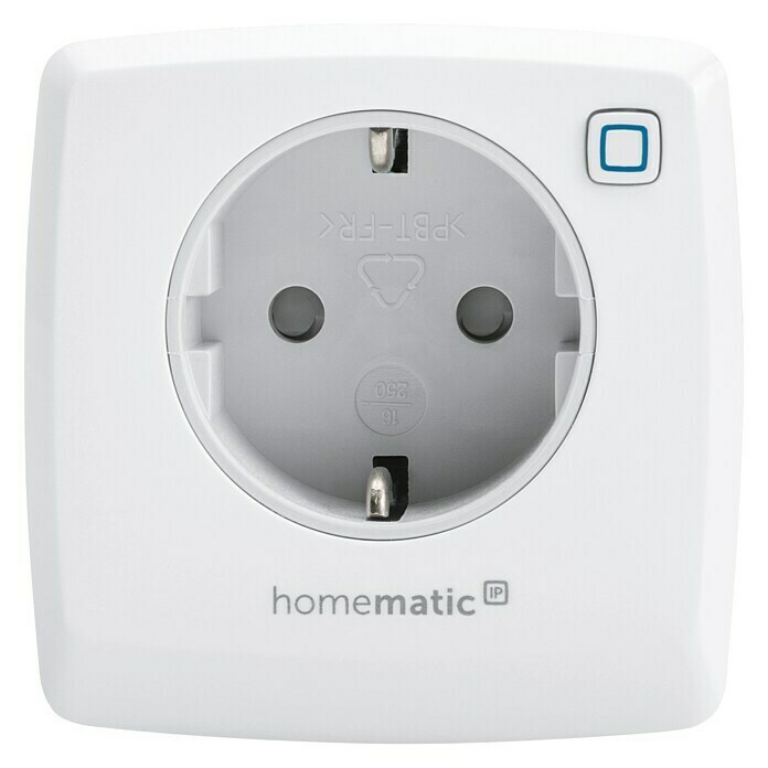 Homematic IP Funksteckdose Messgerät (Weiß, Max. Anschlussleistung: 3.680 W, 16 A)