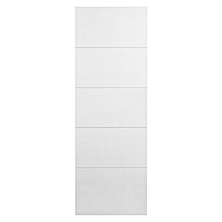 Solid Elements Puerta corredera de madera Mannheim (82,5 x 203 cm, Blanco, Macizo)