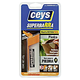 Ceys Masilla epoxi Superbarra Piedra (Gris, 47 g)