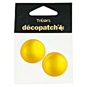 Décopatch Pieza decorativa Trésors Cercles amarillo (2 uds., 3 x 2 cm)