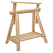 Astigarraga Caballete de madera regulable (Peso máximo admitido: 400 kg con 2 caballetes de madera, Pino)