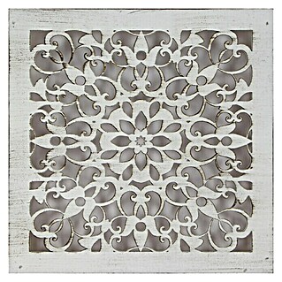 Cuadro de madera Mándala 121 (Mosaico, An x Al: 30 x 30 cm)