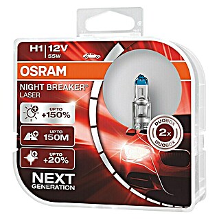 Osram Halogeenkoplamp Night Breaker Laser H1 (H1, 2 st.)