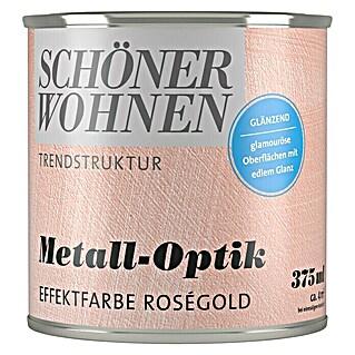 SCHÖNER WOHNEN-Farbe Trendstruktur Effektfarbe (Metalloptik, Roségold, 375 ml, Glänzend)