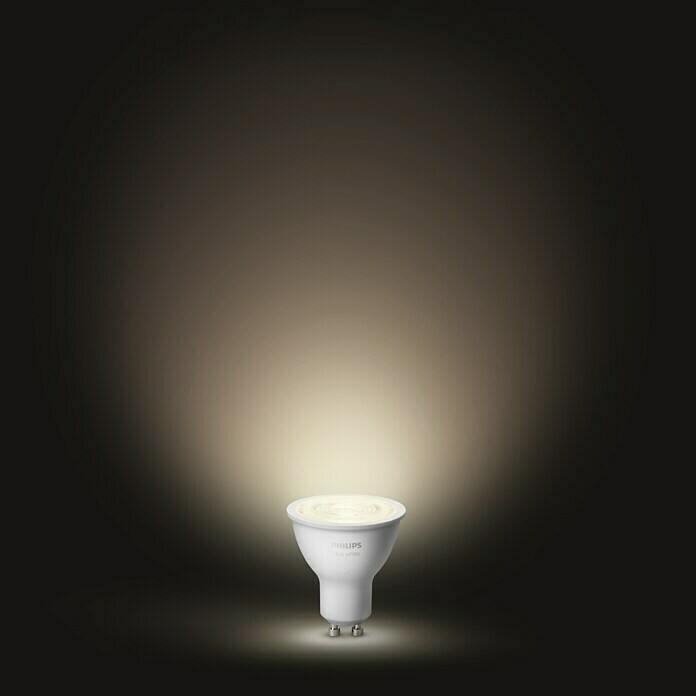 Philips Hue LED-Leuchtmittel-Set White (GU10, 5,2 W, Warmweiß, Dimmbar, 2 Stk.)