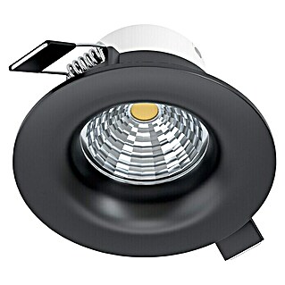 Eglo Ronde led-inbouwverlichting Saliceto (6 W, Ø x h: 8,8 x 4,2 cm, Zwart, Warm wit)