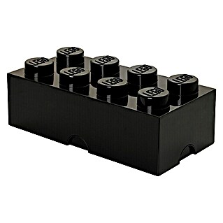Lego Aufbewahrungsbox Brick (L x B x H: 50 x 25 x 18 cm, Schwarz, Kunststoff)