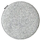 Sitzkissen rund Carl (Ø x H: 35 x 2 cm, Grau, 100 % Polyester)