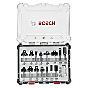 Bosch Fräser-Set Mixed (15-tlg., Durchmesser Schaft: 8 mm)