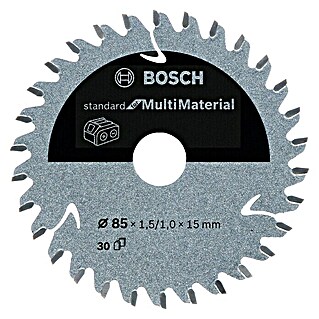 Bosch Cirkelzaagblad (Diameter: 85 mm, Boorgat: 15 mm, Aantal tanden: 30 tanden)
