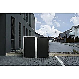 Hide Mülltonnenbox (63,4 x 121 x 115,2 cm, Schwarz)