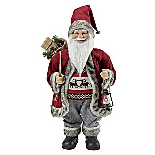 Weihnachtsmann mit Laterne (Höhe: 60 cm)
