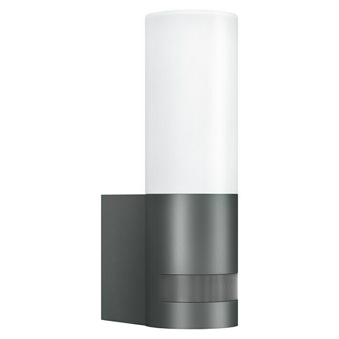 Opalglas ohne Sensor Aluminium Anthrazit Steinel LED Außenleuchte L 605 warmweiße Wandlampe mit 729 lm 11,3 W Wandleuchte 