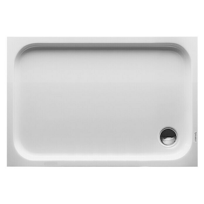 Duravit D-Code Duschwanne (120 x 80 cm, Mit Antirutsch-Oberfläche, Sanitäracryl, Weiß)