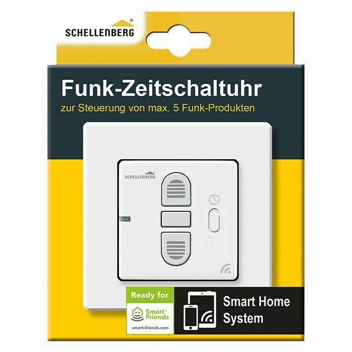 Schellenberg Funk-Zeitschaltuhr (Geeignet für: 5 Funkmotoren, Aufputz)