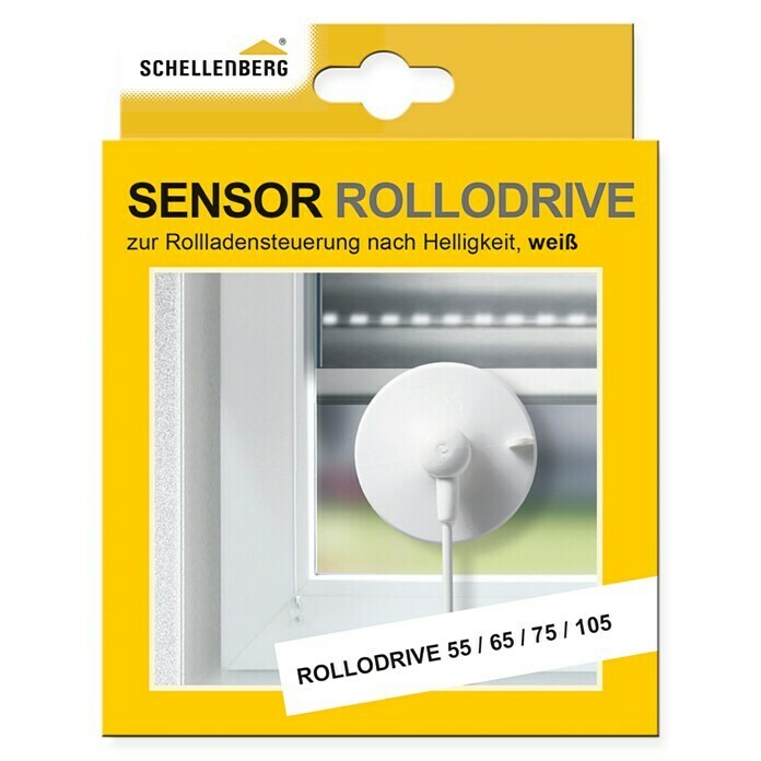 Schellenberg Sonnen- & Dämmerungssensor (Passend für: RolloDrive 55, 65 und 105, Kabellänge: 0,75 m)
