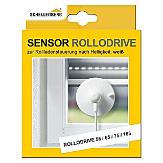 Schellenberg Sonnen- & Dämmerungssensor (Passend für: RolloDrive 55, 65, 75 und 105, Kabellänge: 0,75 m)