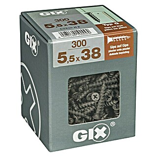 Spax Trockenbauschraube GIX G (Durchmesser: 5,5 mm, Länge: 38 mm, Trompetenkopf, 300 Stk.)