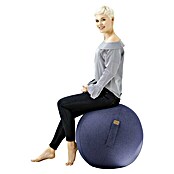 Sitting Ball Gymnastikball Felt (Dunkelblau, Durchmesser: 65 cm, Material Bezug: 100 % Polyester)